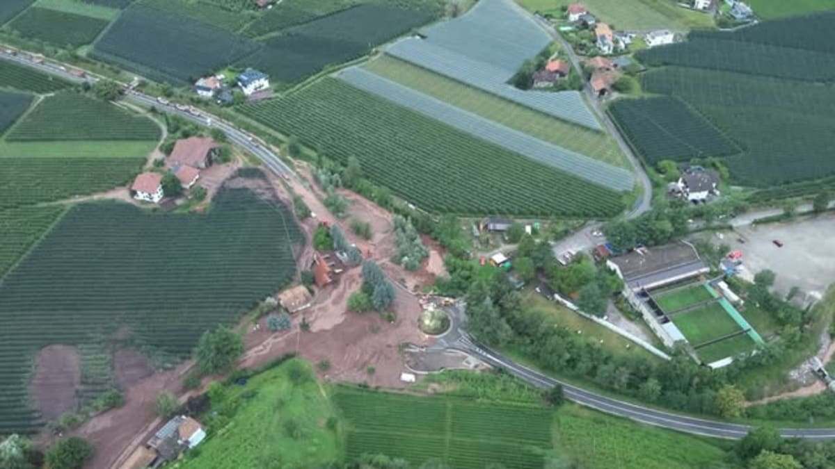 Mure am Weißplatterbach verwüstet Siedlungsgebiet